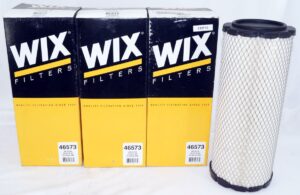 3 Pack of Wix 46573 Air Filters for Chevrolet and GMC Vans (01-20)