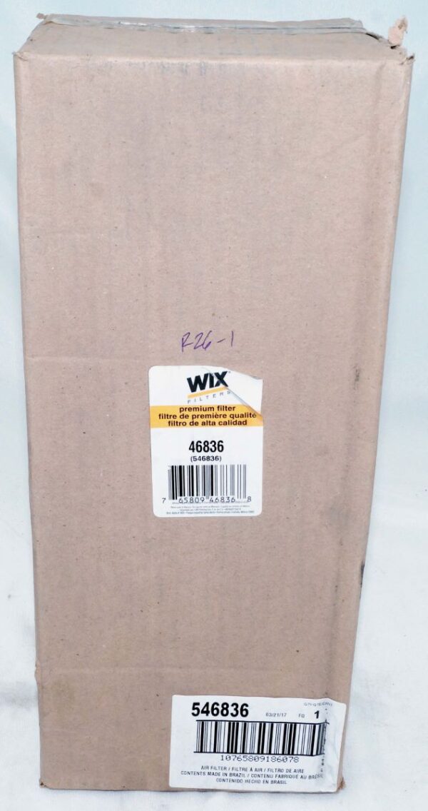 Wix 46836 Radial Seal Outer Air Filter for JCB I-R Massey Ferguson Terex Volvo - Image 2