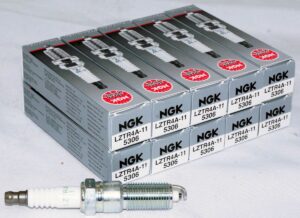 Set of 10 NGK 5306 LZTR4A-11 V-Power Spark Plugs