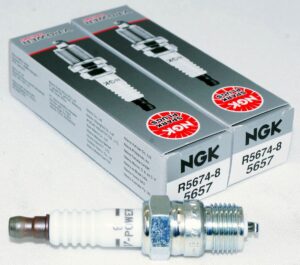 Set of 2 Genuine NGK 5657 R5674-8 Racing Spark Plugs
