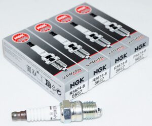 Set of 4 Genuine NGK 5657 R5674-8 Racing Spark Plugs