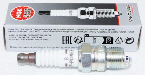 Set of 4 Genuine NGK 5657 R5674-8 Racing Spark Plugs - Image 2