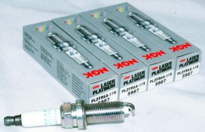 Set of 4 NGK 5987 PLZFR6A-11S Laser Platinum Spark Plugs