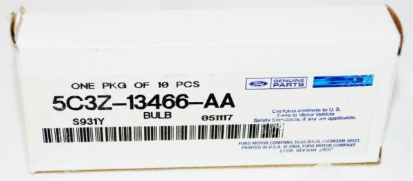 Box of 10 Genuine OEM Ford 5C3Z13466AA Interior Roof Visor Lamp Bulb Clear - Image 2