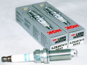 Set of 2 NGK 6043 ILZKAR7A10 Laser Iridium Spark Plugs