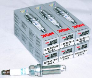 Set of 6 NGK 6043 ILZKAR7A10 Laser Iridium Spark Plugs