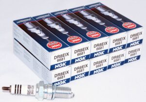 Set of 10 Genuine NGK 6681 DR8EIX Iridium IX Spark Plugs