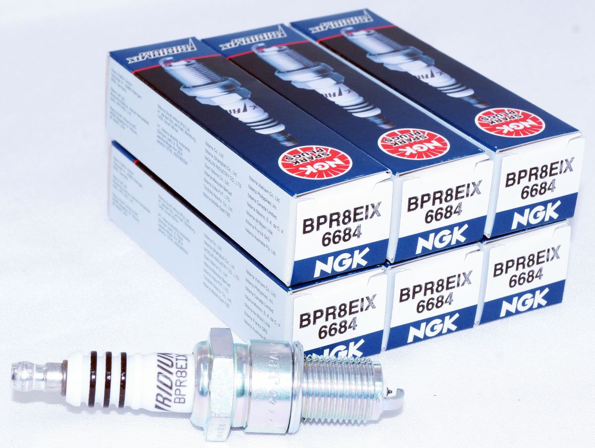 Set of 6 Genuine NGK 6684 BPR8EIX Iridium IX Spark Plugs