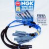 Set of 6 4306 NGK Spark Plugs LZTR5A-13 with 53141 NGK Ignition Wire Set CRX067