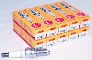 Set of 10 Genuine NGK 7168 DCPR8EKC Multi-Ground Spark Plugs
