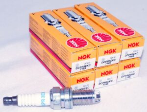Set of 6 Genuine NGK 7168 DCPR8EKC Multi-Ground Spark Plugs