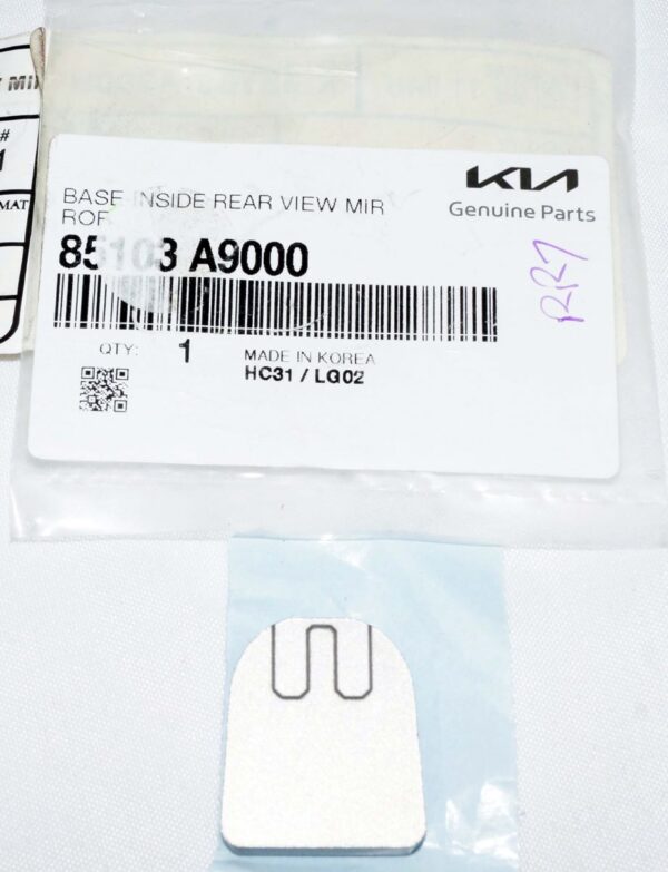 Genuine OEM 85103A9000 Kia Hyundai Rear View Mirror Base