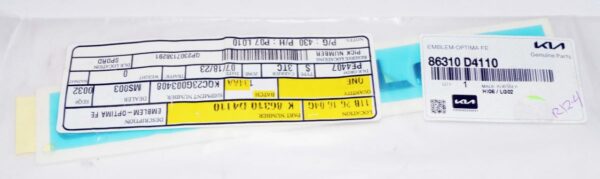 Genuine OEM 86310D4110 Kia Optima FE Emblem 2016-2020 - Image 2