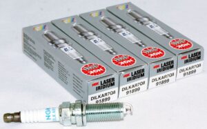 Set of 4 Genuine NGK 91899 DILKAR7Q8 Laser Iridium Spark Plugs