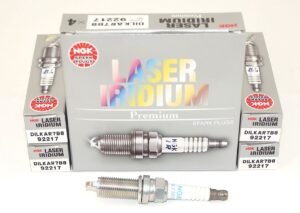 Set of 4 Genuine NGK 92217 DILKAR7B8 Laser Iridium Spark Plugs