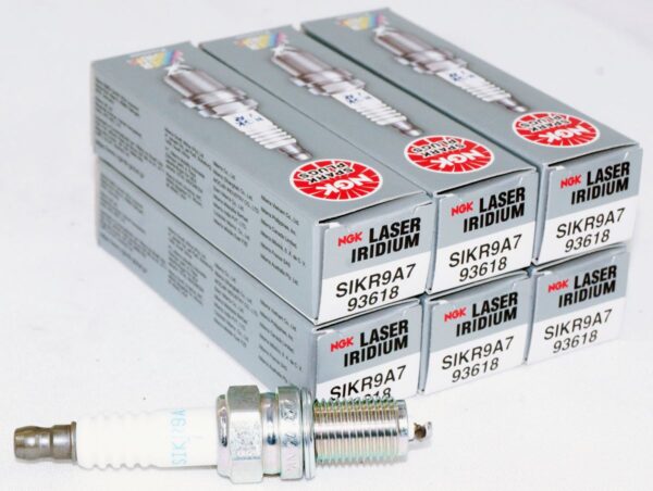 Set of 6 Genuine NGK 93618 SIKR9A7 Laser Iridium Spark Plugs