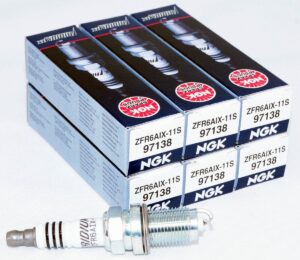 Set of 6 Genuine NGK 97138 ZFR6AIX-11S Iridium IX Spark Plugs