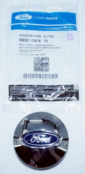 Genuine OEM Ford BB5Z1130B Center Wheel Cap Chrome