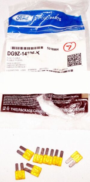 7 Pack Genuine OEM DG9Z14526K Ford Electrical 20A Fuses Relay Mini Fuse