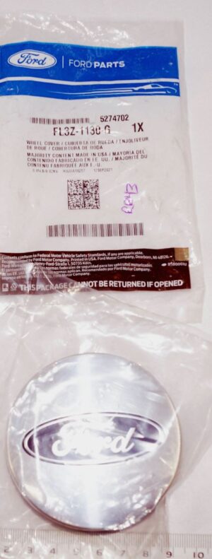 Genuine OEM Ford FL3Z1130G Center Wheel Cap Chrome