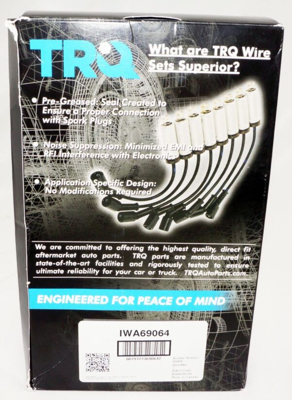 TRQ IWA69064 Ignition Spark Plug Wire Set - Image 3