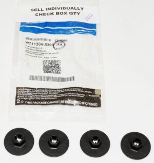 4 Pack Genuine OEM W711304S300 Rear Floor Rails Deflector Clip