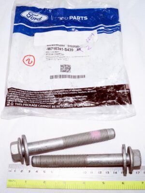 2 Pack Genuine OEM Ford W716341S439 Lower Control Arm Rear Bolts