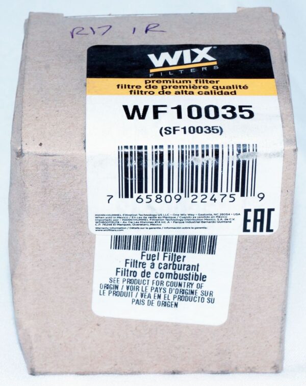 Cartridge Fuel Metal Canister Fuel Filter Wix WF10035 Komatsu Yanmar Equipment - Image 2