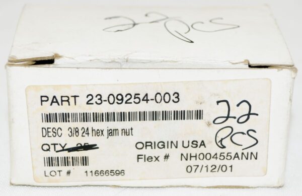 Lot of 22 Freightliner 3/8” 24 Hex Jam Nuts - Image 4