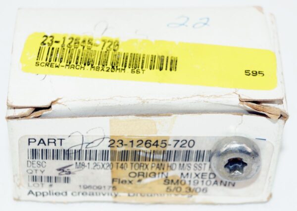 Lot of 20 Freightliner 23-12645-720 Screw M8X1.25SS - Image 5