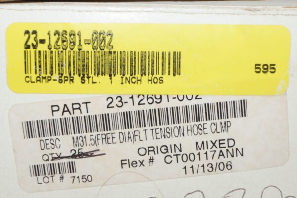 Lot of 23 Freightliner 23-12691-002 1” Hose Spring Clamps - Image 3
