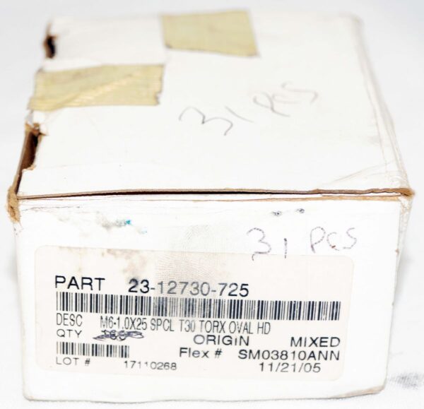 Screw Oval Head M6X1X25 Freightliner 23-12730-725 - Image 2