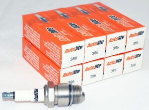 8 Pack Autolite 386 Nickel Spark Plug Removable Terminal Nut