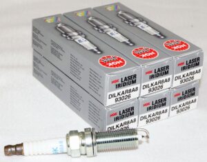 Set of 6 Genuine NGK 93026 DILKAR8A8 Laser Iridium Spark Plugs