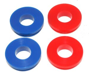 E8658 Poly Glad Hand Seals 4 pieces Red and Blue Kit Truck