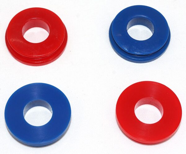 E8658 Poly Glad Hand Seals 4 pieces Red and Blue Kit Truck - Image 4