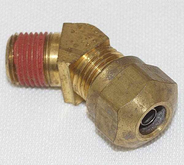 Lot of 5 VS279NTA-4-2 Brass Air Brake 45 Degree Elbow Fitting 1/4" Tube - Image 2