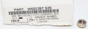 Lot of 12 W620397S36 Hex Nut with Tooth Lock Washer M6-1.0
