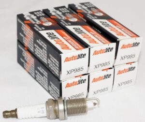 6 Pack Autolite XP985 Iridium XP Spark Plug Solid Terminal