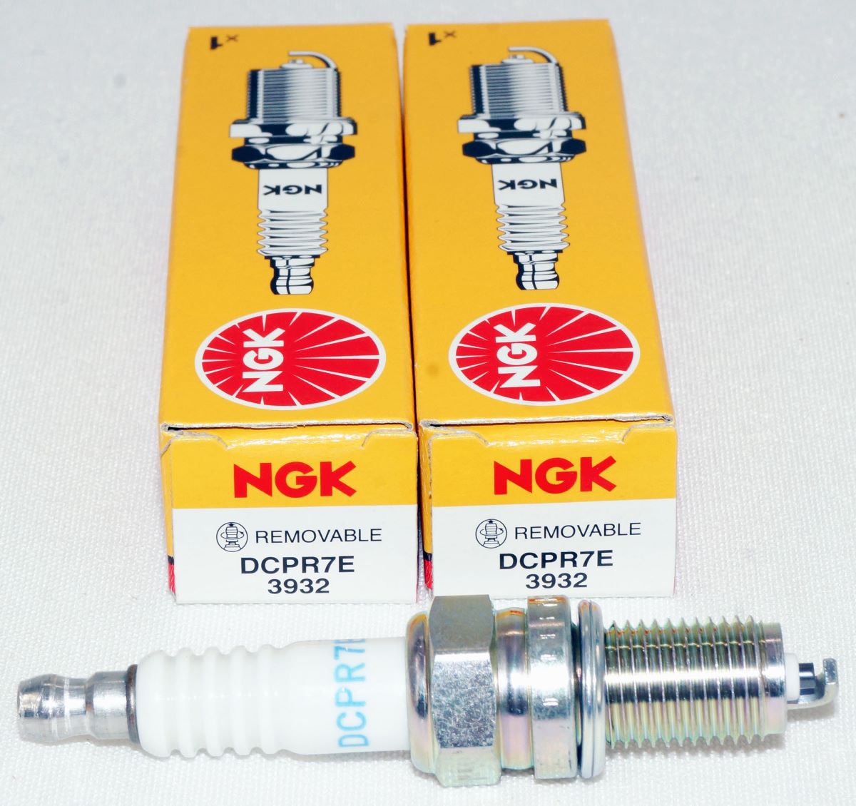 Set of 2 Genuine NGK 3932 DCPR7E Nickel Spark Plugs
