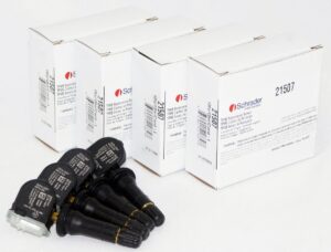 Pack of 4 Schrader Automotive 21507 TPMS Programmed Sensor Snap-In 315MHz