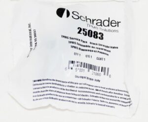 1 Pack Schrader 25083 Service Kit - Straight Valve Stem 11.5mm Valve Hole Black