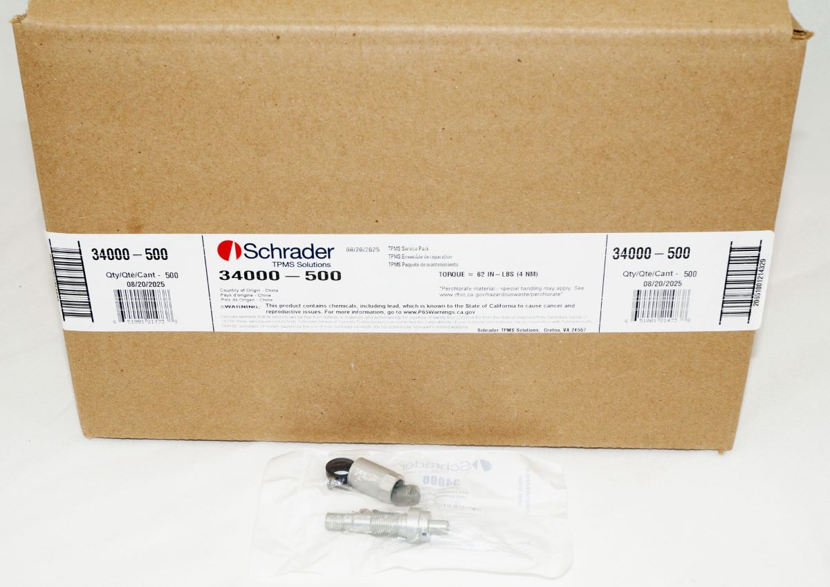 500 Pack Schrader 34000 TPMS Service Pack Aluminum Valve fits EZ-Sensor and more