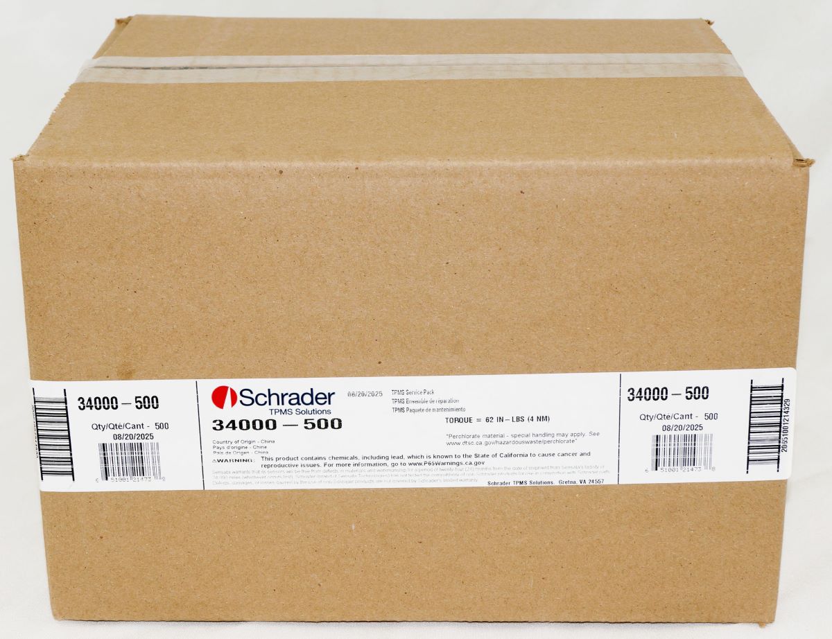 500 Pack Schrader 34000 TPMS Service Pack Aluminum Valve fits EZ-Sensor and more - Image 2