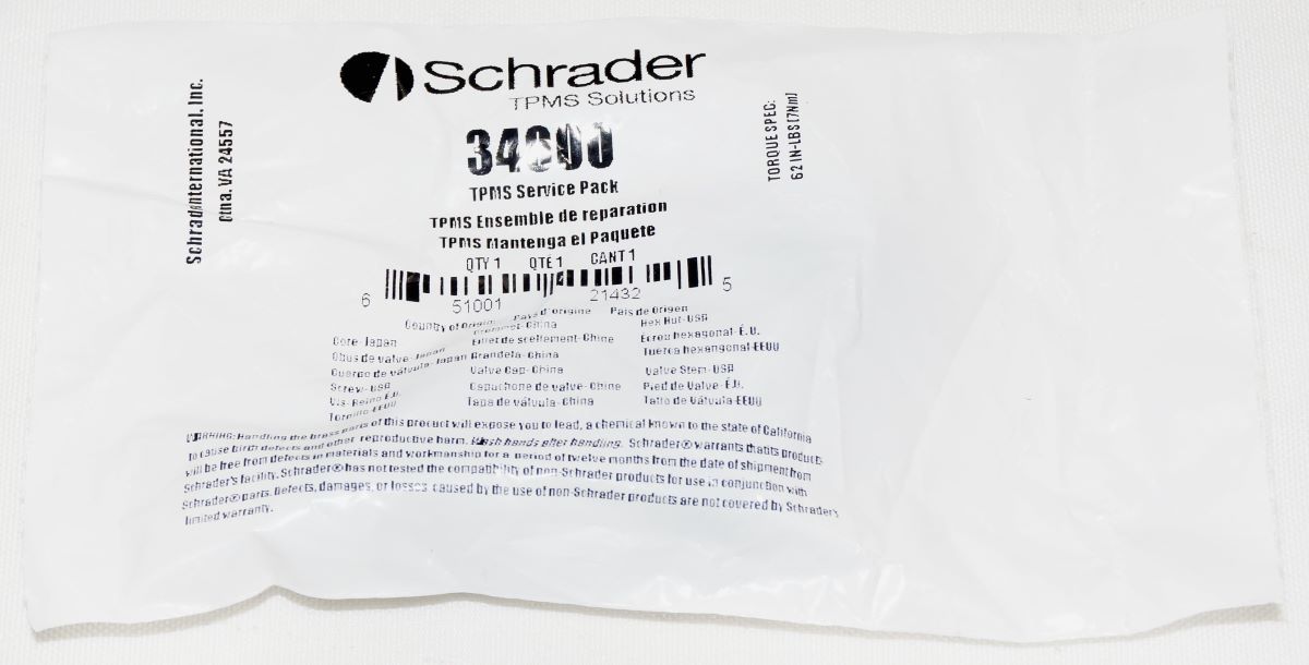 500 Pack Schrader 34000 TPMS Service Pack Aluminum Valve fits EZ-Sensor and more - Image 3