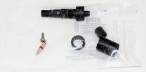 TPMS Sensor Service Pack Black Anodized Stem and Nut Schrader EZ-sensor 1 Pack