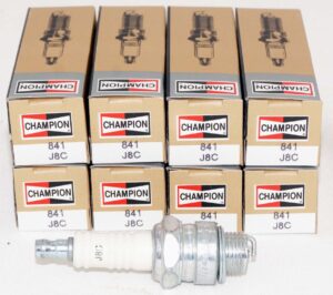 4 Pack Champion 841 J8C Copper Plus Spark Plug for GM Mopar Jeep & Small Engines