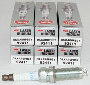 Set of 6 Genuine NGK 92411 DILKAR8P8SY Laser Iridium Spark Plugs