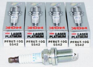 Set of 4 Genuine NGK 5542 PFR6T-10G Laser Platinum Spark Plugs