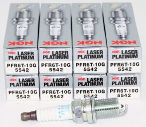 Set of 8 Genuine NGK 5542 PFR6T-10G Laser Platinum Spark Plugs